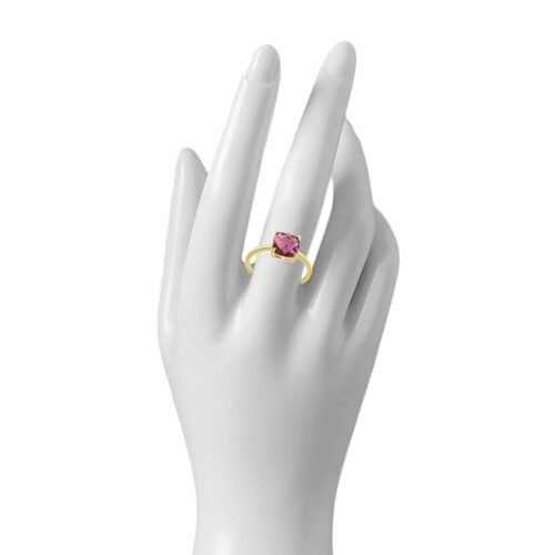 ZLATO Dámsky prsteň s ametystom 8x8mm zlato 333/000