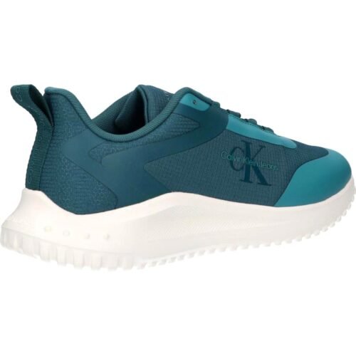 CALVIN KLEIN YM0YM00968 EVA RUNNER LOW LACE 0G2 DEEP TEAL CREAMY WHITE panske sneakers 2