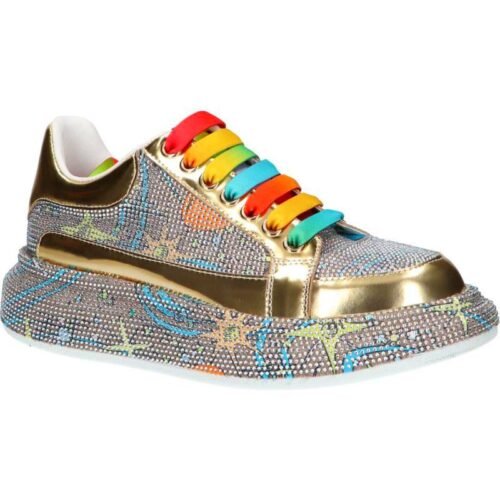 EXE 8806 29 LEATHER GOLD damske tenisky 1