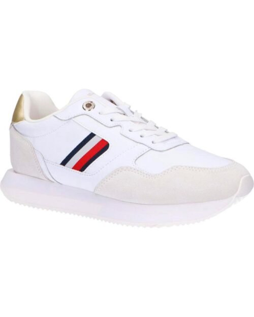 damske tenisky TOMMY HILFIGER FW0FW07584 GLOBAL STRIPES LIFESTYLE YBS WHITE