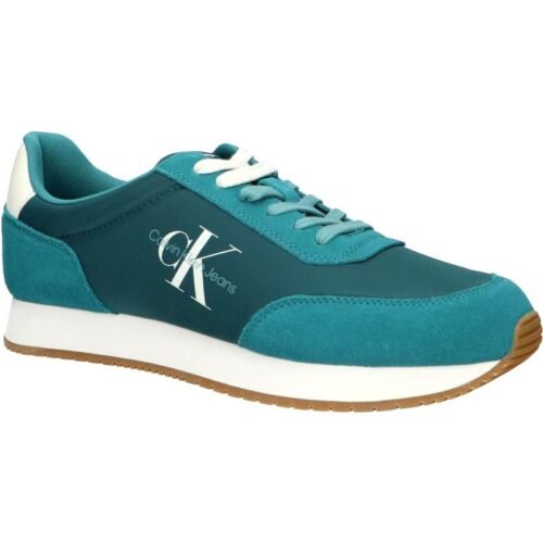 CALVIN KLEIN jeans panske sneakers RETRO RUNNER BAYOU BLUE WHITE