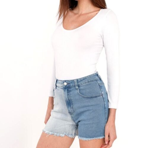 Dvojfarebne sortky vivid e1740 denim