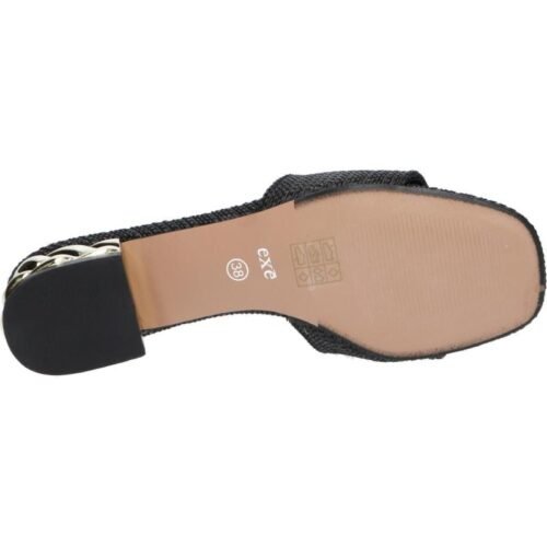 SANDALS EXE KATY 257 RAFFIA BLACK sandale 4
