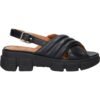 GEOX dámske nizke sandále LISBONA black
