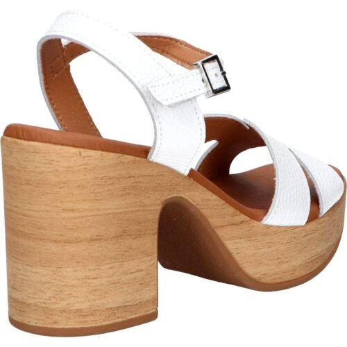 OH MY SANDALS dámske sandále DOYA kožené drevaky biele 13 WOMAN SANDALS OH MY SANDALS 5390 DO1 DOYA damske sandale drevaky biele 1