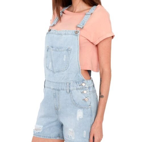 Dámske kratasy šortky na traky overal jeans denim