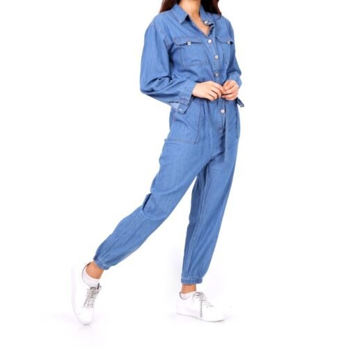 denim damsky overa; jumpsuit jeans