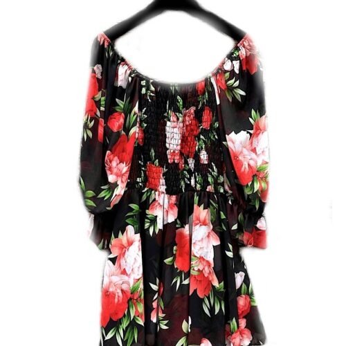 printed short jumpsuit fluid and romantic 10082 overal kvetinovy flower 1
