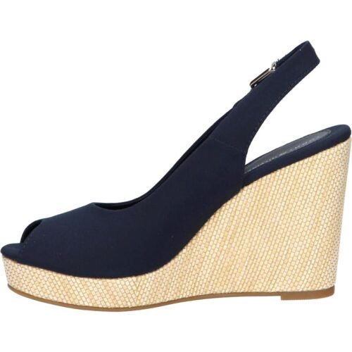 WOMAN SANDALS TOMMY HILFIGER FW0FW04789 ICONIC ELENA SLING BACK WEDGE BLUE 1