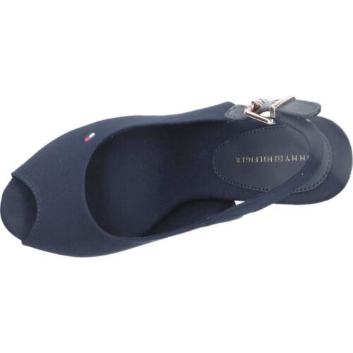 WOMAN SANDALS TOMMY HILFIGER FW0FW04789 ICONIC ELENA SLING BACK WEDGE BLUE 3