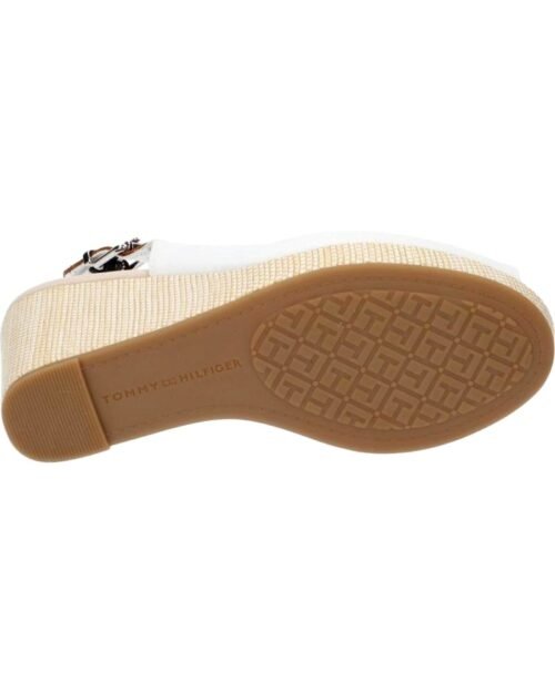 TOMMY HILFIGER klinove sandale ICONIC ELENA WEDGE ECRU - Image 6