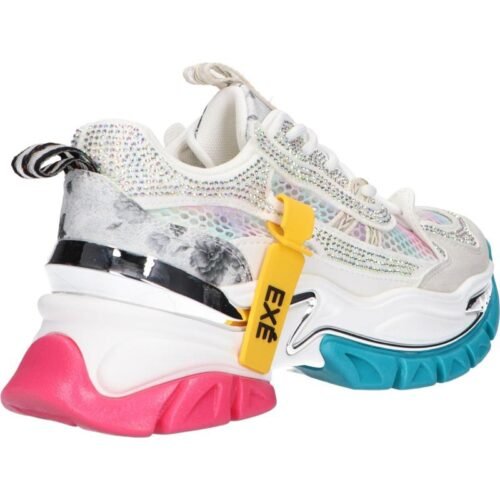 WOMAN TRAINERS EXE 23EX08 2 PU WHITE damske luxusne tenisky strass 3