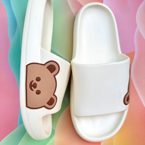 Dámske pohodlne šľapky bear macko beige