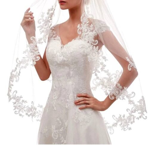 SVADBA Svadobny zavoj luxusny cipka ivory