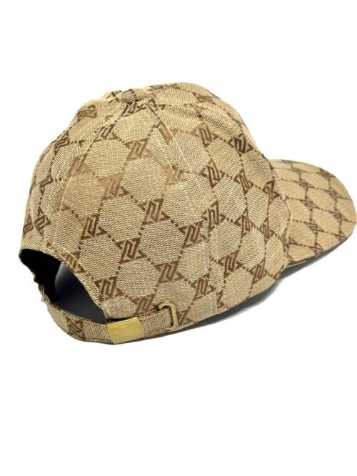 Luxusna Šiltovka čiapka logo print fashion beige - Image 2