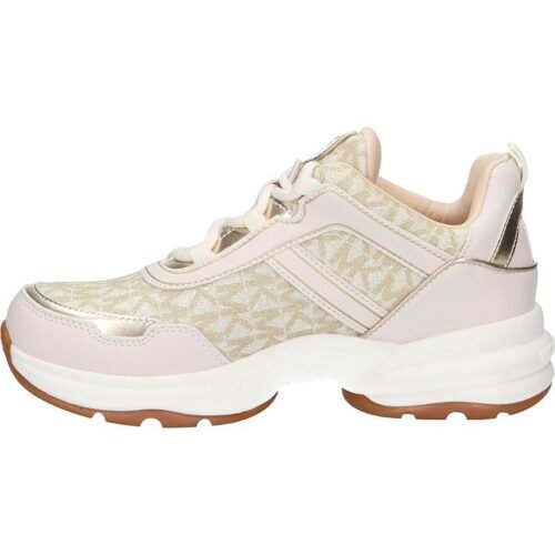 Woman and girl Trainers MICHAEL KORS MK101142 OLYMPIA VANILLA GLITTER PALE GOLD damske tenisky 1