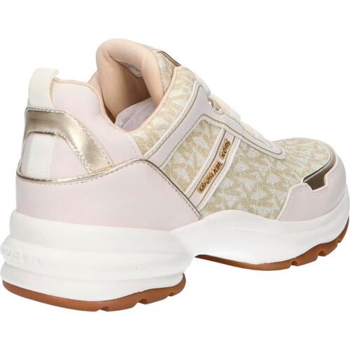 Woman and girl Trainers MICHAEL KORS MK101142 OLYMPIA VANILLA GLITTER PALE GOLD damske tenisky 2