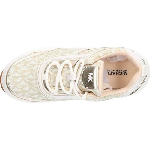 Woman and girl Trainers MICHAEL KORS MK101142 OLYMPIA VANILLA GLITTER PALE GOLD damske tenisky 3