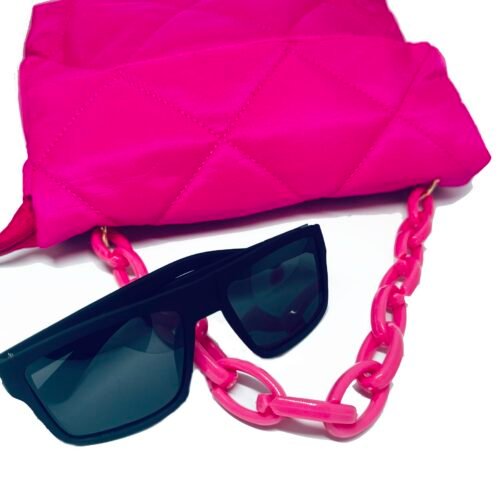 kabelka taska handbag fuchsia retiazkova chain 1