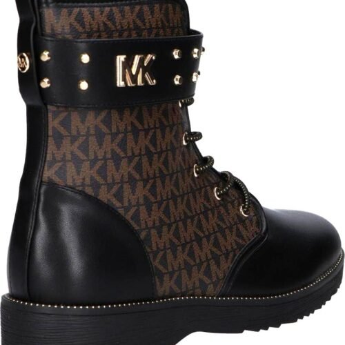 Woman and girl boots MICHAEL KORS MK100794 HASKELL STUD BLACK BROWN cizmy 3
