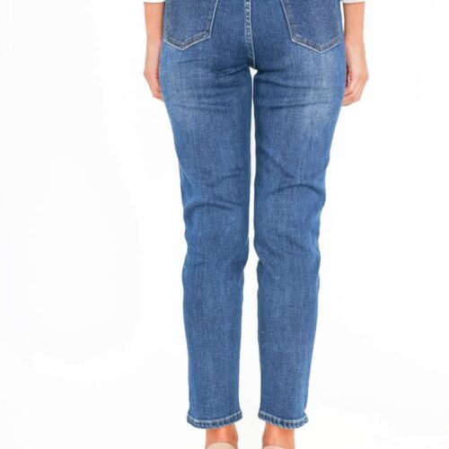 Mom cut jeans with rhinestones on the back pockets slim fit rifle hg6022 miss