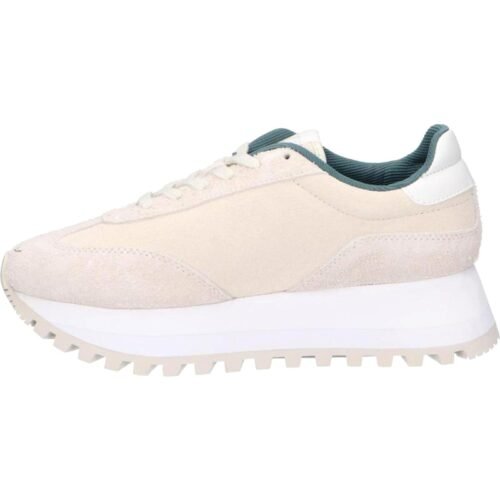 Woman Trainers CALVIN KLEIN YW0YW01574 RUNNWE LACEUP 0GF CREAMY WHITE EGGSHELL 1