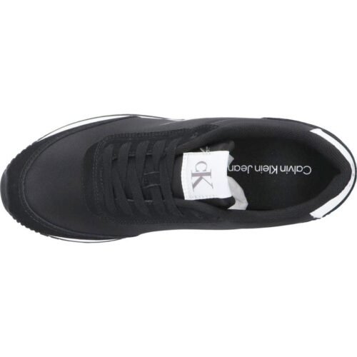 Woman Trainers CALVIN KLEIN YW0YW01615 RUNNER LACEUP 0GM BLACK BRIGHT WHITE 3