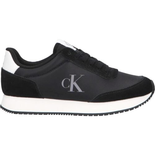 Woman Trainers CALVIN KLEIN YW0YW01615 RUNNER LACEUP 0GM BLACK-BRIGHT WHITE