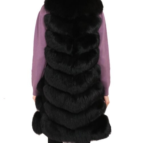GIOVANNI PARIS maggie vest fox fur liska vesta 6
