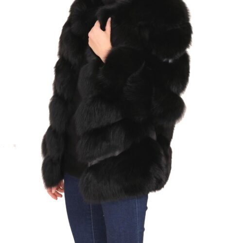 Leather Fur Long sleeves jacket kozuch bunda liska fox kratky