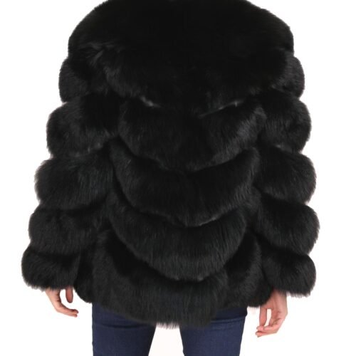 Leather Fur Long sleeves jacket kozuch bunda liska fox kratky 1