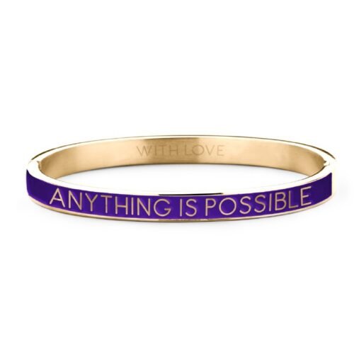 OCEL Náramok Key Moments fialovy ANYTHING IS POSSIBLE