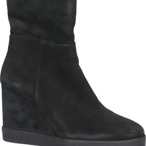 GEOX dámske Čižmy klinove mid boots ELIDEA BLACK
