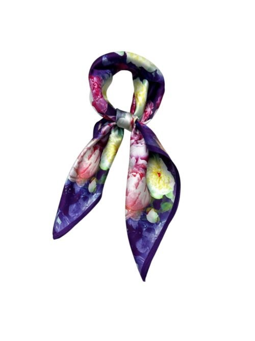 Dámska hodvabna šatka hodváb silk 166 kvetinova