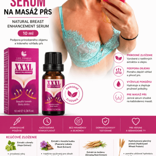 XXL Olejove serum na prsia Breast massage 10ml