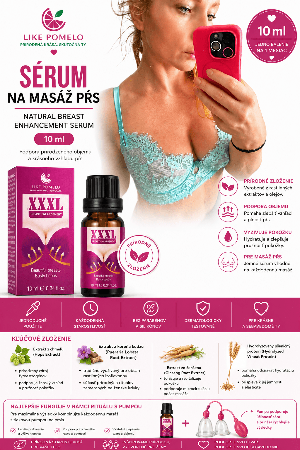 XXL Olejove serum na prsia Breast massage 10ml 3 XXL Olejove serum na prsia Breast massage 10ml
