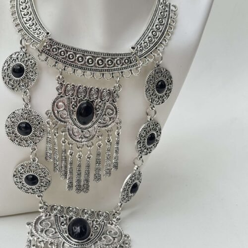 Náhrdelník masívny bohemian bizuteria bijoux antique