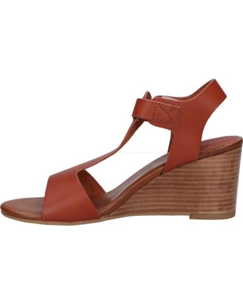 KICKERS damske klinove sandale kožené ALEXA camel marron
