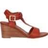 KICKERS damske klinove sandale kožené ALEXA camel marron