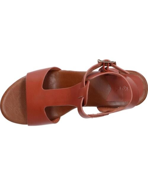 KICKERS damske klinove sandale kožené ALEXA camel marron - Image 5