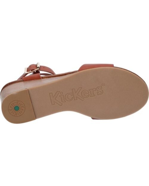 KICKERS damske klinove sandale kožené ALEXA camel marron - Image 7