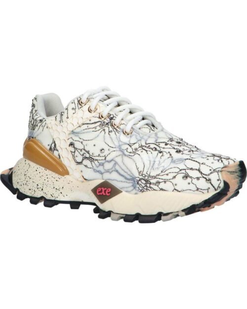 EXE Dámske luxusne tenisky Woman Trainers 134-102 STRASS WHITE - Image 3