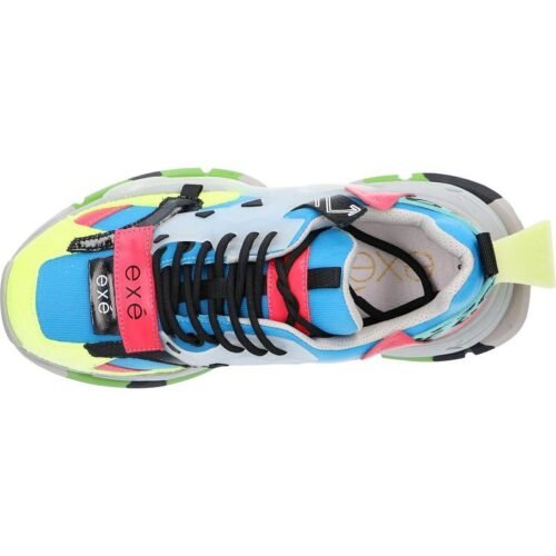 Woman Trainers EXE 901 2 LEATHER YELLOW BLUE damske luxusne tenisky exe 3