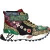 EXE Dámske luxusne tenisky Trainers SY24-7 LEATHER GREEN BLACK