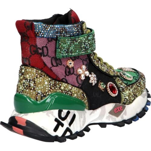Woman Trainers EXE SY24 7 LEATHER GREEN BLACK luxusne tenisky 2