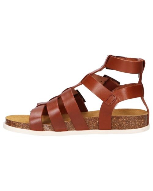 KICKERS sandále gladiátorky ALEXA kožené maroon camel - Image 3