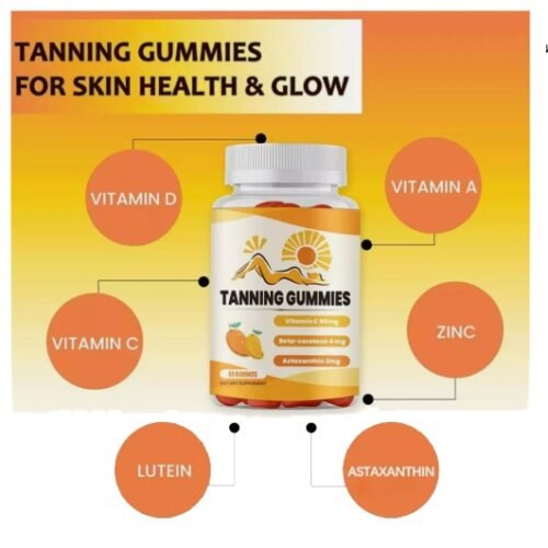 Tanning Gummies podpora opalenia 60 ks gumikov