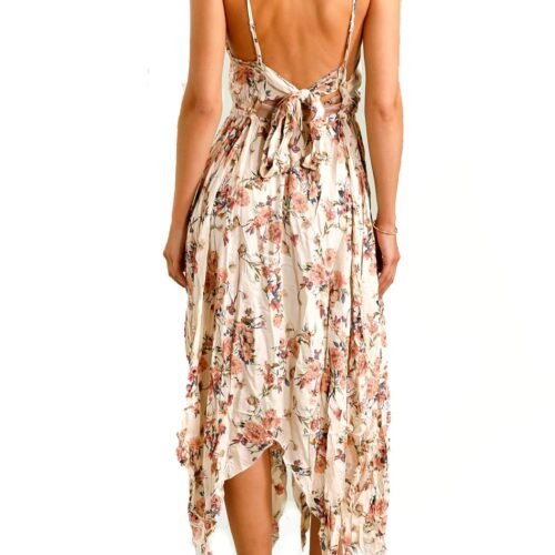 Damske letne maxi šaty kvetinove floral dress na ramienka
