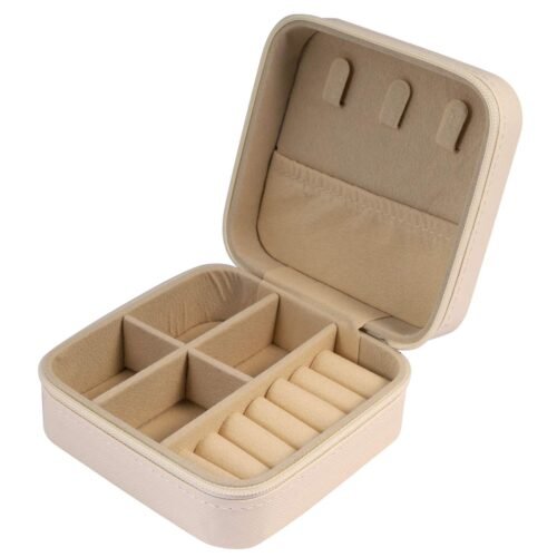 Sperkovnica mini puzdro box na sperky beige