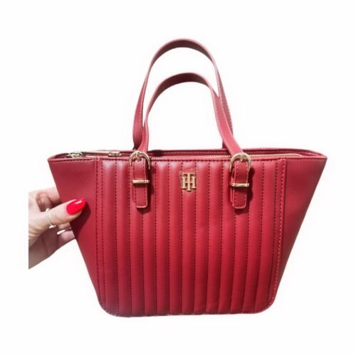 tommy hilfiger kabelka cervena handbag